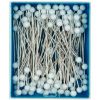 Glass Headed Tailoring & Dress Pins, Ex Long, White 30g | Prym