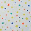 Soft Shell Fleece Fabric | Stars & Dots White