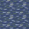 Cotton Print Fabric | Crocodile Snap French Navy