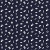 Cotton Print Fabric | Sail Away - Sea Notions Navy