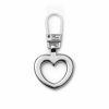 Prym Zip Puller | Heart Silver