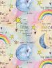 Sweet World Fabric | Moon And Rainbows Multi