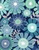 Windsong Meadow Fabric | Blossoms All Over Navy