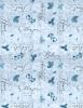 Enchantment Fabric | Words All Over Blue