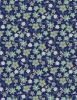 Blissful Fabric | Graphic Floral Navy