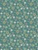 Blissful Fabric | Graphic Floral Teal