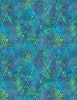 Diamond Dots Fabric | Aqua/Multi