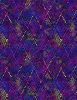 Diamond Dots Fabric | Purple/Multi