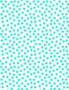 On The Dot Fabric | Teal On White