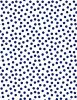 On The Dot Fabric | Navy On White