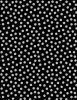 On The Dot Fabric | Grey Dots On Black