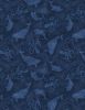 Paradise Bay Fabric | Sea Silhouettes Navy