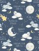 Reach For The Stars Fabric | Large All over Navy