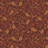 Cranborne Chase Lewis & Irene Fabric | Cranborne Scroll Conker