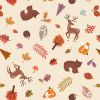 Nature Trail Lewis & Irene Fabric | Nature Trail Creatures Warm Cream