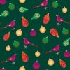 Stitch It, Colourful Times Christmas | Decorative Bird Dark Green