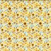 21w Needlecord Fabric | Sunflowers