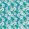 21w Needlecord Fabric | Floral Turquoise