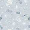 Secret Winter Garden Flannel Lewis & Irene | Frosted Garden Light Grey