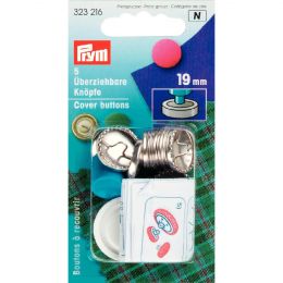 Cover Buttons with Tool | 19mm Silver - Metal | Prym