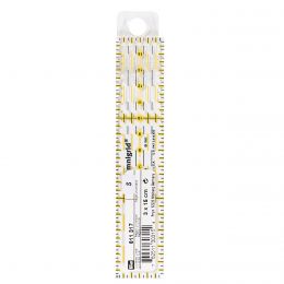 Omnigrid Universal Ruler | cm Scale | 3 x 15 cm