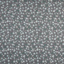 Floral Ditsy Fabric | Grey Mint