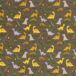 Cotton Print Fabric | Dino Land