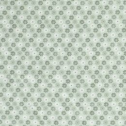 Cotton Print Fabric | Daisy Head Mint