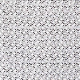 Cotton Print Fabric | Geo Shapes Silver