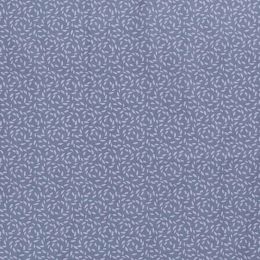 Cotton Print Fabric | Leaf Trail Blue-Grey