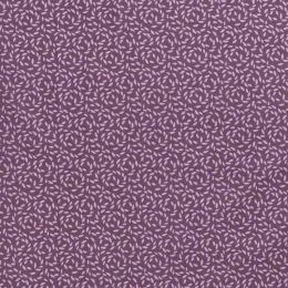 Cotton Print Fabric | Leaf Trail Rich Plum