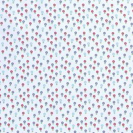 Cotton Print Fabric | Flower Path Sky Blue