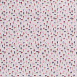 Cotton Print Fabric | Flower Path Taupe