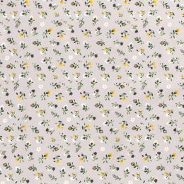 Cotton Print Fabric | Garden Blooms Fawn