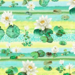 Robert Kaufman Fabric | Lotus and Koi 22607-287