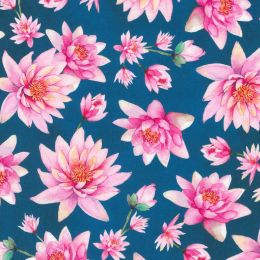 Robert Kaufman Fabric | Lotus and Koi 22610-4