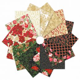 Robert Kaufman Fabric | Holiday Flourish - Festive Finery - Fat Quarter Pack 2143-14