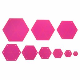 Template Set: 9 Piece: Hexagonal