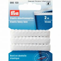 Elastic Fancy Lace, White - 2m | Prym