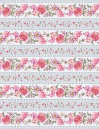 Blush Garden Fabric | Repeating Stripe