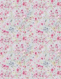 Blush Garden Fabric | Ditsy Grey