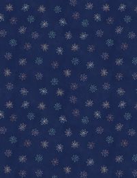 Blissful Fabric | Floral Foulard Navy