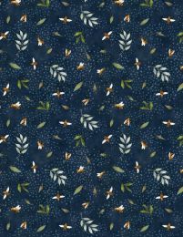 Autumn Sun Fabric | Bee Toss Navy