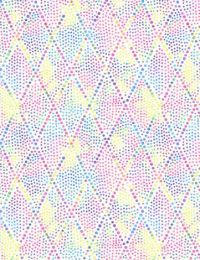 Diamond Dots Fabric | White/Multi