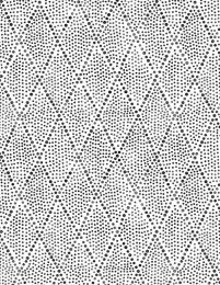 Diamond Dots Fabric | White/Black