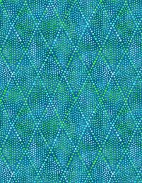 Diamond Dots Fabric | Aqua Marine