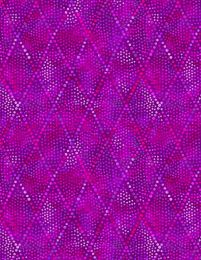 Diamond Dots Fabric | Fuchsia