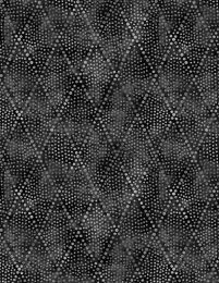 Diamond Dots Fabric | Black