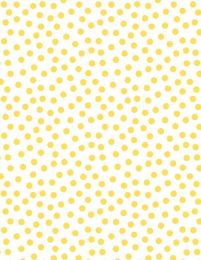 On The Dot Fabric | Yellow On White