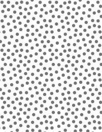 On The Dot Fabric | Grey On White